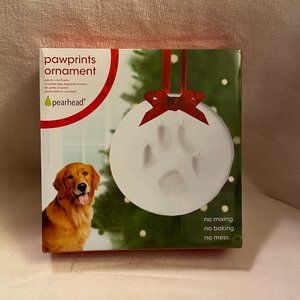 Christmas PawPrint Dog Ornament Arts and Crafts DIY New in Box white(2)